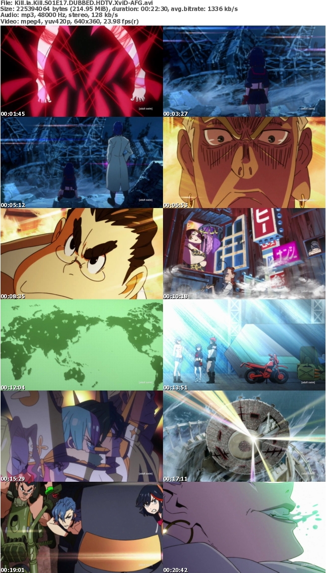 Kill la Kill S01E17 DUBBED HDTV XviD-AFG 1d08345c3759219375a86eb4d6eceb43