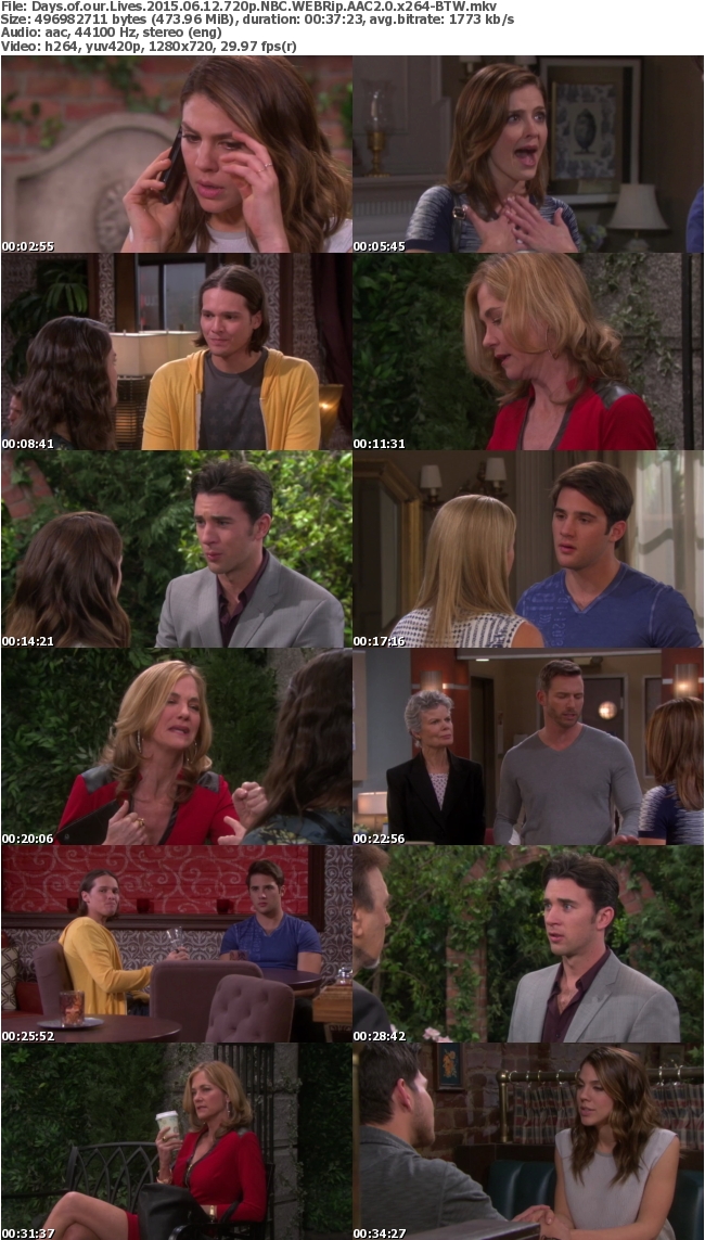 Days of our Lives 2015 06 12 720p NBC WEBRip AAC20 x264-BTW D75a6dfcb2c4075a61394b5d925a2a58