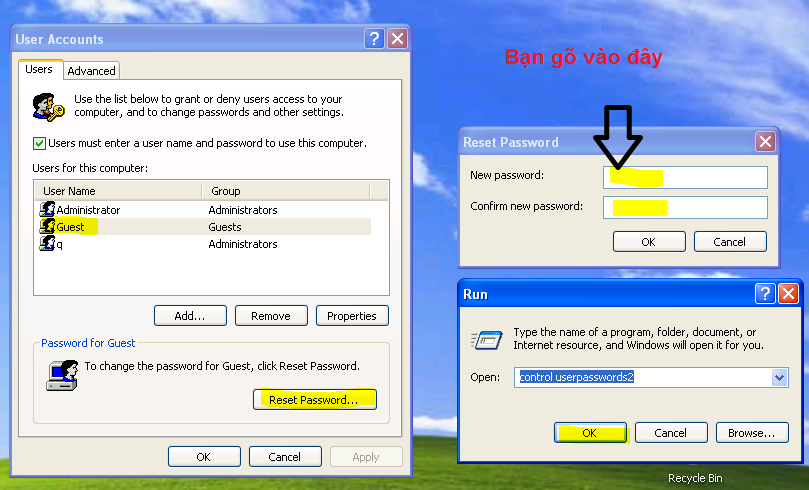 [Thủ thuật] Gỡ bỏ pass khi vào máy khác trong mạng lan hiệu quả Guests