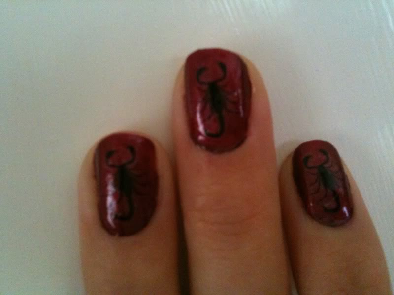 My new awesome Scorpion nail art...lol more for the ladies i guess 1e91aa71