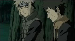 Kakashi Gaiden images..... Minato-Obito_talk