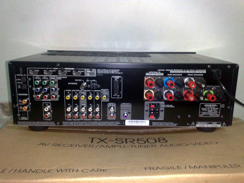 Onkyo TXSR508 7.1Channel 3D AV Receiver (used)