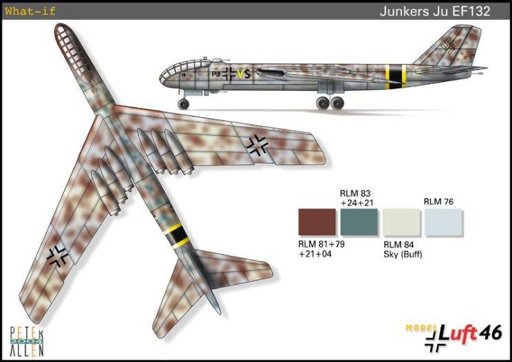 PROYECTOS INCONCLUSOS DE LA AERONÁUTICA ALEMANA DE LA S.G.M. - Página 10 Junkers_ju_ef_132_siete