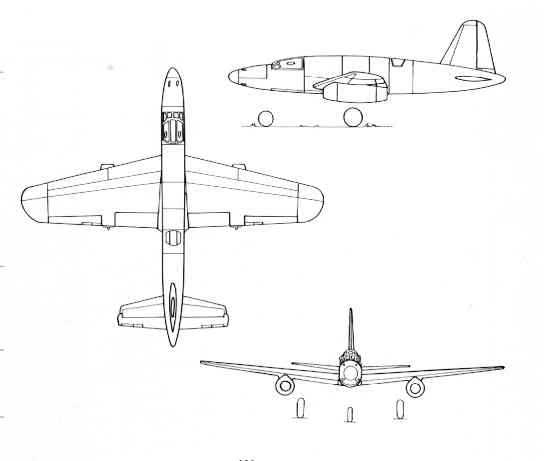 PROYECTOS INCONCLUSOS DE LA AERONÁUTICA ALEMANA DE LA S.G.M. - Página 8 Dornier_do_256_dibujo_dos