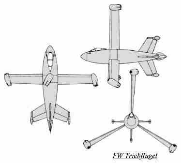 PROYECTOS INCONCLUSOS DE LA AERONÁUTICA ALEMANA DE LA S.G.M. - Página 3 Focke_wulf_fw_triebflugel_dibujo-1