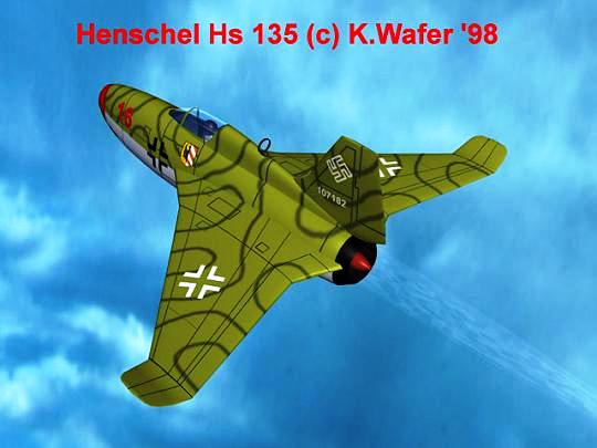 PROYECTOS INCONCLUSOS DE LA AERONÁUTICA ALEMANA DE LA S.G.M. - Página 8 Henschel_hs_p135uno