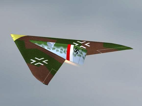 PROYECTOS INCONCLUSOS DE LA AERONÁUTICA ALEMANA DE LA S.G.M. - Página 7 Horten_ho_XIII_B_dos