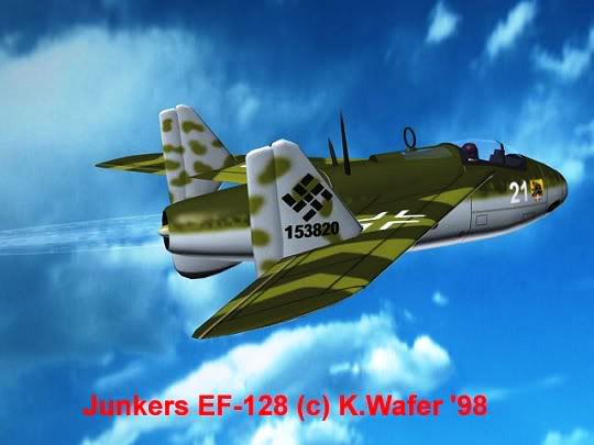 PROYECTOS INCONCLUSOS DE LA AERONÁUTICA ALEMANA DE LA S.G.M. Junkers_ju_ef_128_diez