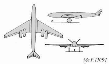 PROYECTOS INCONCLUSOS DE LA AERONÁUTICA ALEMANA DE LA S.G.M. - Página 6 Me_p_1108_I_dibujo