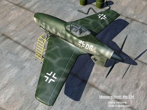 PROYECTOS INCONCLUSOS DE LA AERONÁUTICA ALEMANA DE LA S.G.M. - Página 8 Messerschmitt_me_334_tres