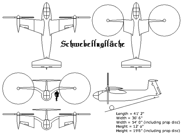 PROYECTOS INCONCLUSOS DE LA AERONÁUTICA ALEMANA DE LA S.G.M. - Página 5 Weserflug_p_1003_1_dibujo_dos