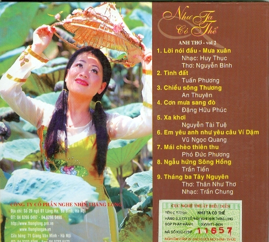 [Album ca nhạc] Anh Thơ – Tuyển Tập Các Album [WAV/FLAC] NHUTA2