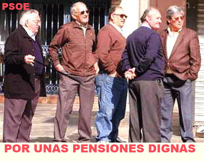 PRECAMPAÑA PARTIDO SOCIALISTA OBRERO ESPAÑOL PENSIONES