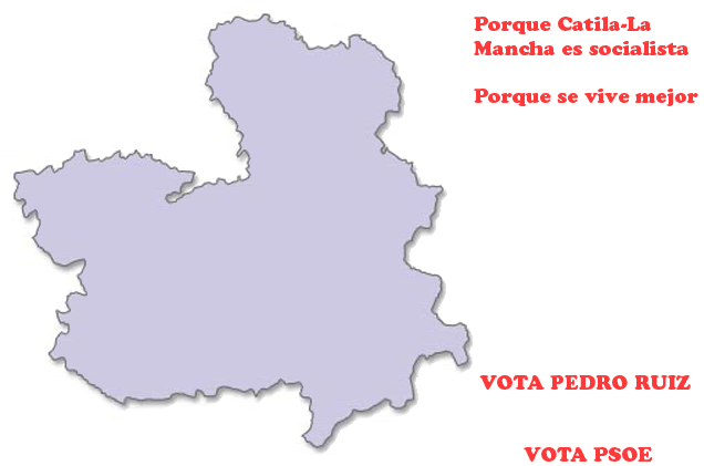 Campaña Partido Socialista Obrero Español (PSOE) Mapa_CastillaLaMancha-1