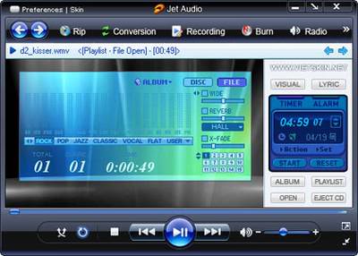 الاصدار الاخير لاقوى برامج تشغيل المديا بكل الصيغ JetAudio 7.5.1 على اكثر من سيرفر JetAudio