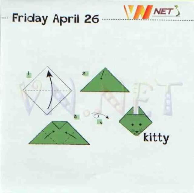 [Siêu Dễ ]Mỗi ngày 1 Diagram Với Origami Calendar 2002 - 50 Diagram tiếp. Origamicalendar2002_100