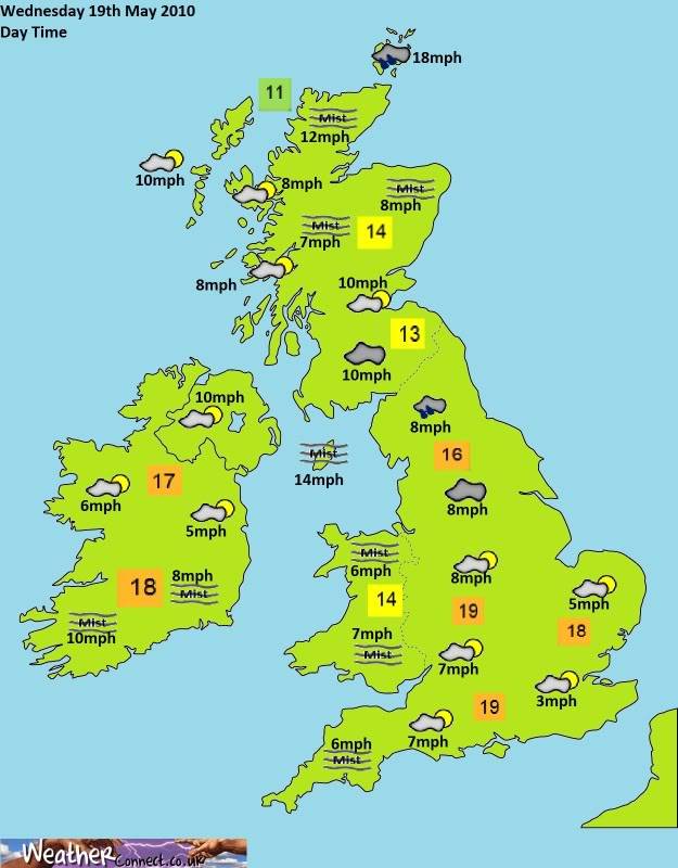 Wednesday 17th March Forecast Day