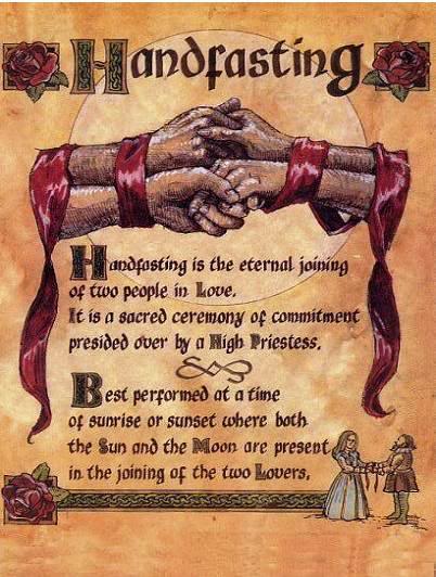 Pages from The Real Book Of Shadows Handfasting