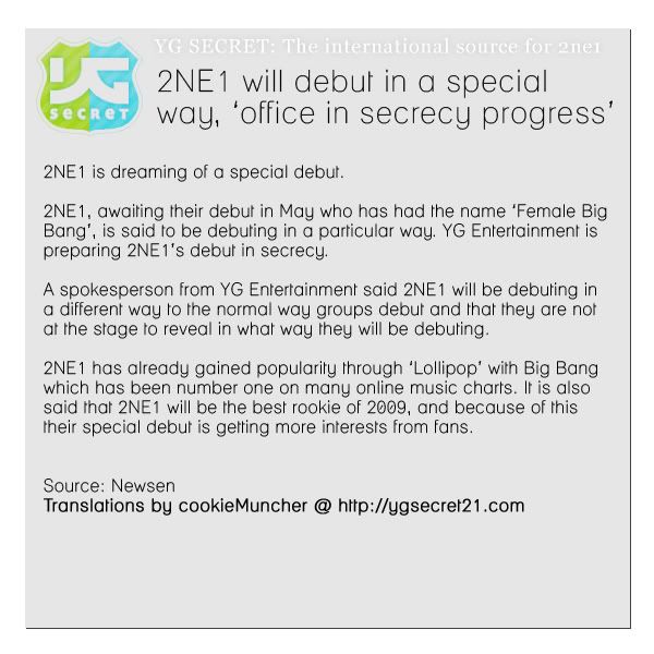 2NE1 will debut in a special way, ‘office in secrecy progress’ 090420news