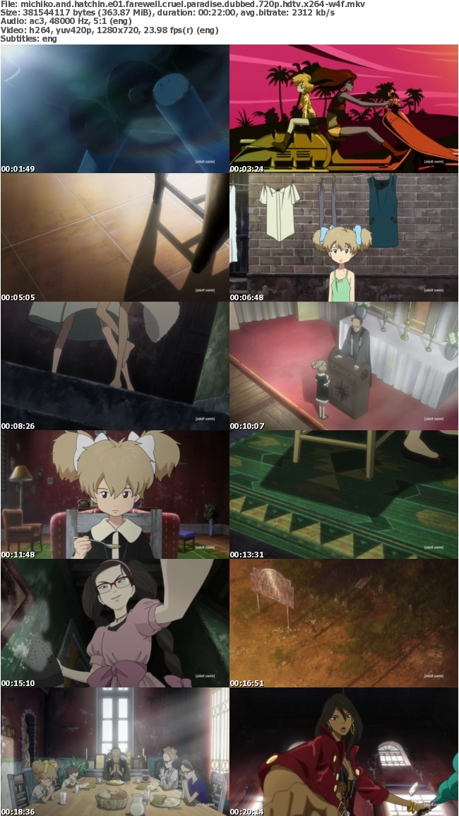 Michiko and Hatchin E01 Farewell Cruel Paradise DUBBED 720p HDTV x264-W4F 3ba0972c2e5bcd0eaa93814976033434