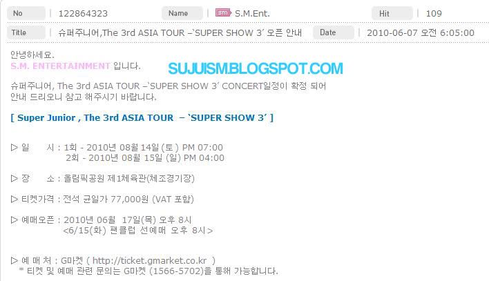 [NEWS] 'Super Junior, The 3rd Asia Tour Super Show 3' começará em 14 de Agosto Board1275865538955copy