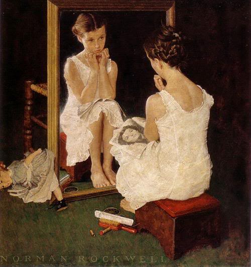 Odraz u ogledalu Girl-at-mirror-1954