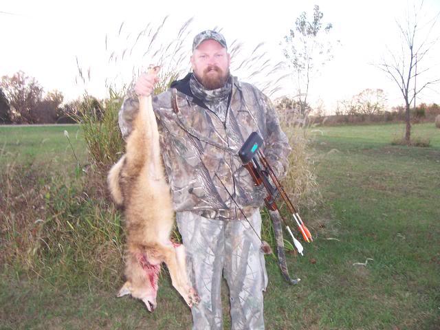 First Coyote with a Recurve Bow!! FirstTradKill_Coyote004