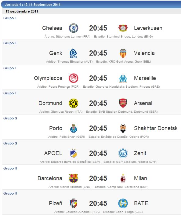 Matchday 1 Matchday1