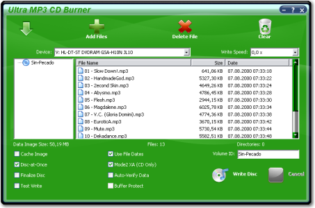 Ultra MP3 CD Burner V7.4.4.149 (Portable) 0014b54d