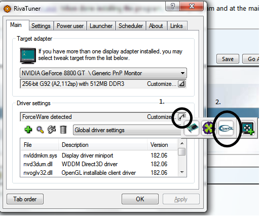   CS 1.6   Windows 7 OpenGL Rivatuner1