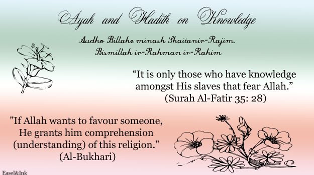 An Ayat and a Hadith Graphics on various Topics 005