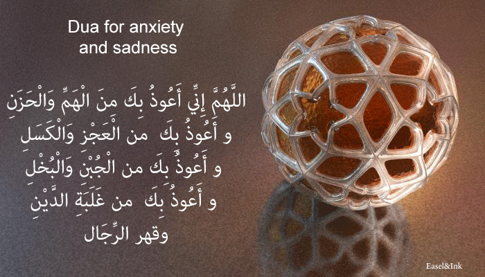 Regarding His (Sallallahu ‘Alayhi wa Sallam)  Guidance in the Treatment of Worry, Anxiety and Sadness Distress4