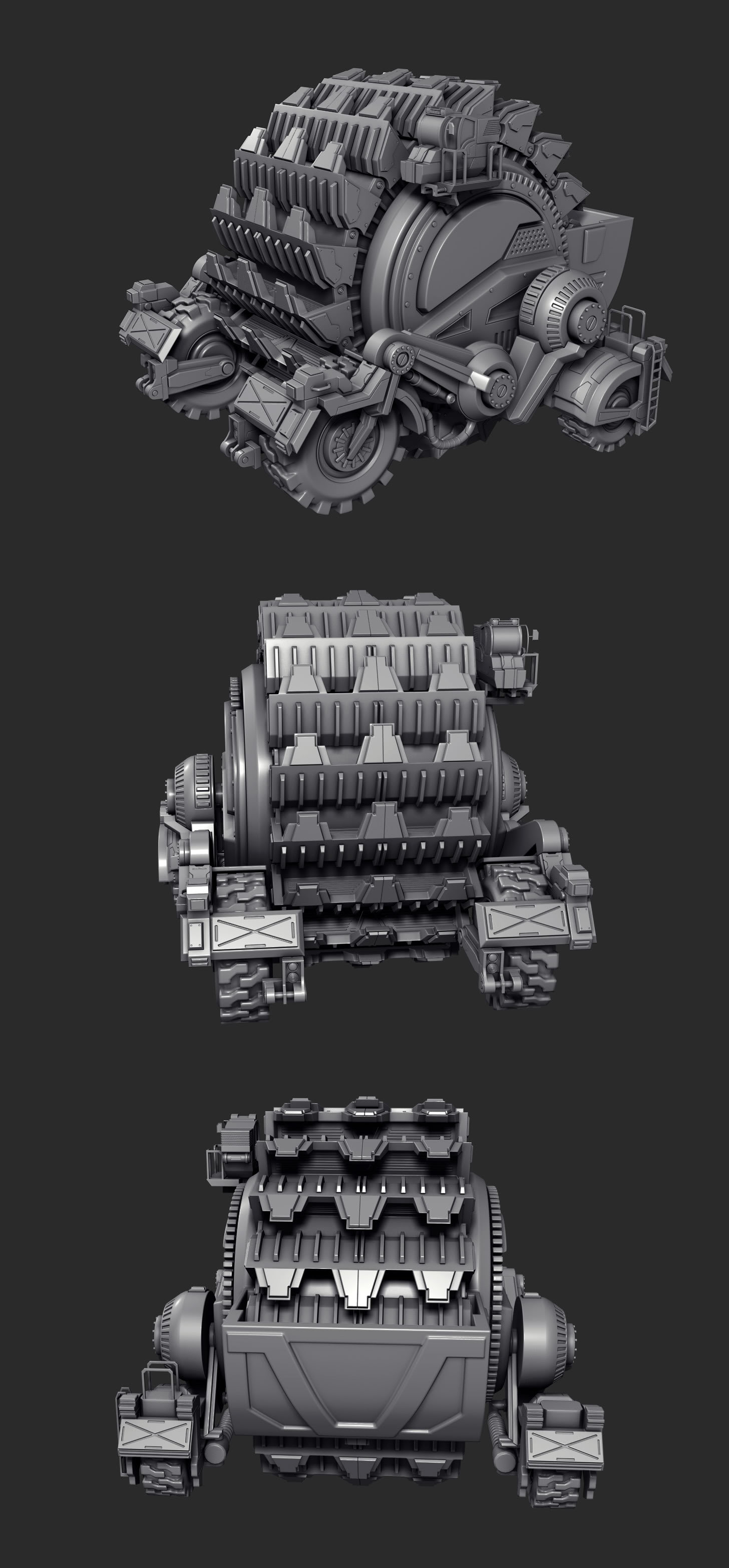 Hard Surface WIP's - Page 3 Driller_highpoly