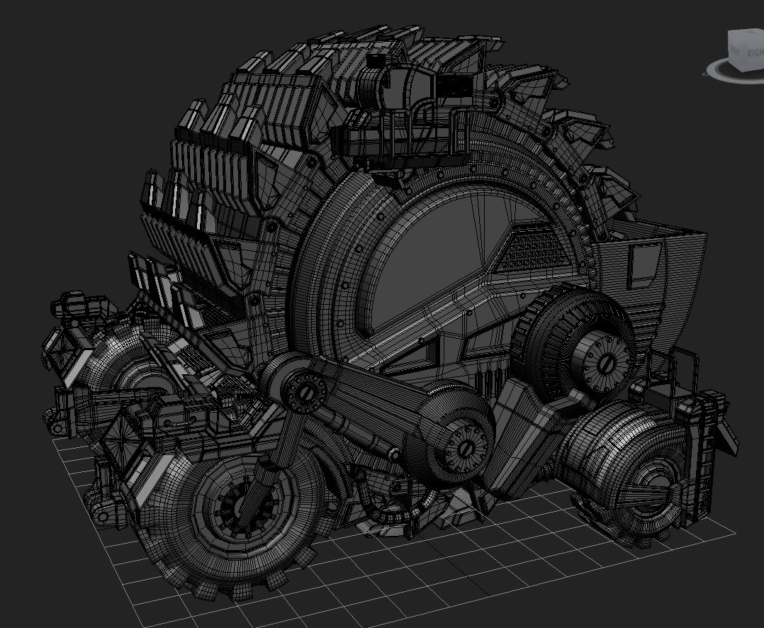 Hard Surface WIP's Driller_wires