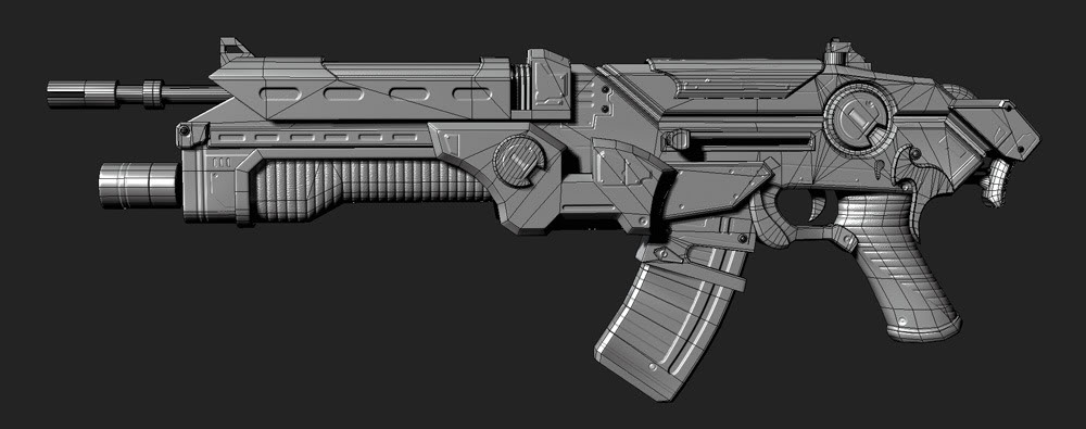 FPS Sci-fi Rifle WIP Rifle_wires