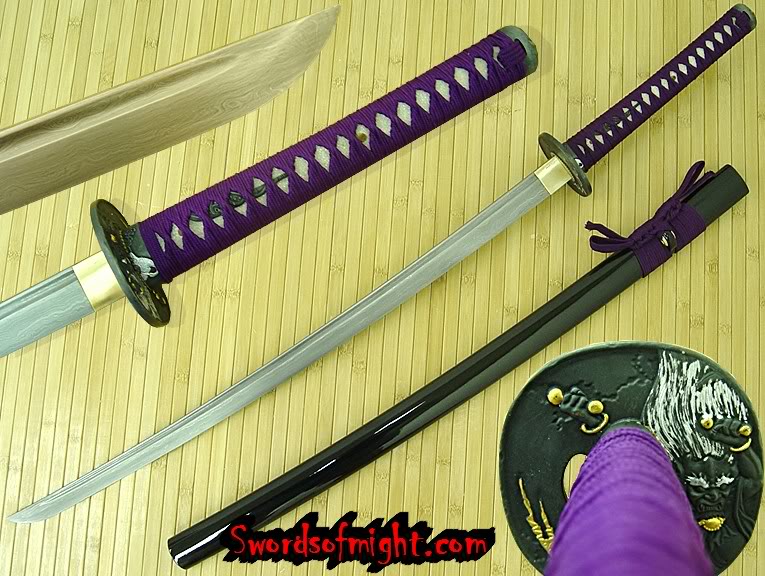 Alexandra Verrin-FINISHED Bushido_Raijin_Damascus_Katana_Purp