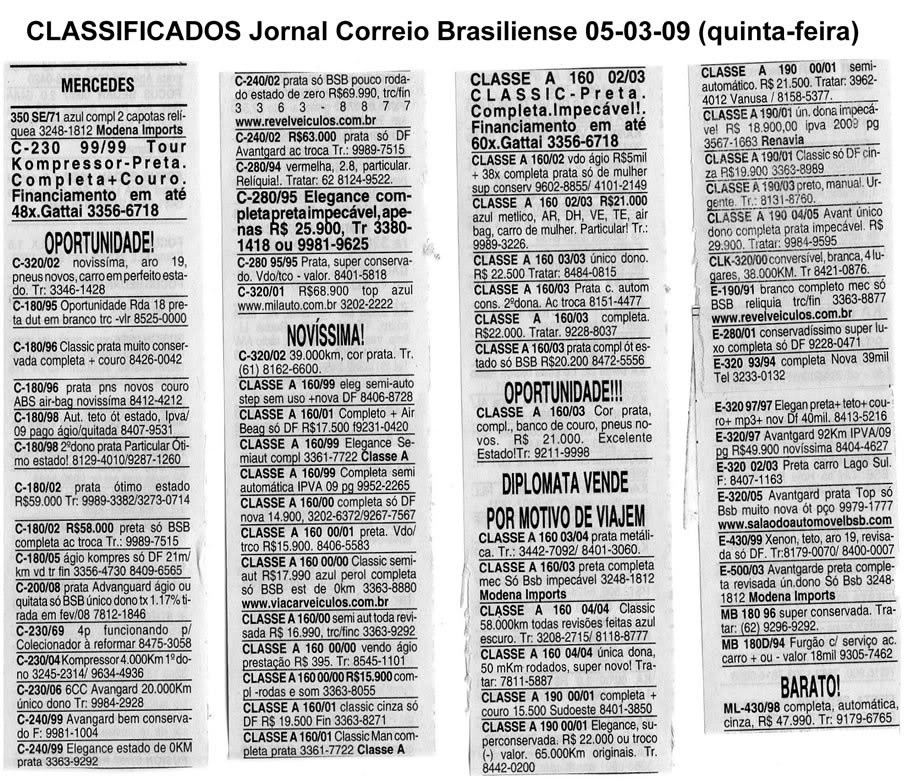 Mercedes-Benz - Classificados de Brasilia (05-03-09) MBCorreioBrasiliense05-03-09