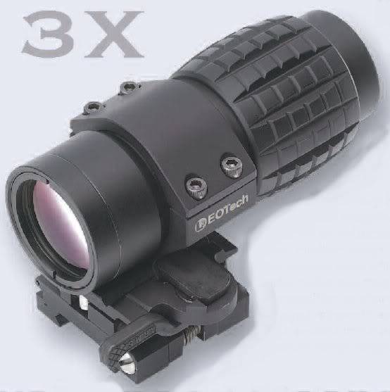  SEAL Equipment - Rifle scope,red dot and magnifier Eotech_3x_mag