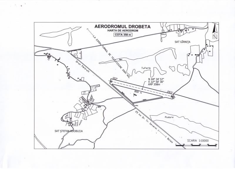 Meeting la Drobeta Turnu Severin in 26-27 Iunie 2010 HartaaerodromulDROBETAscara1-10000