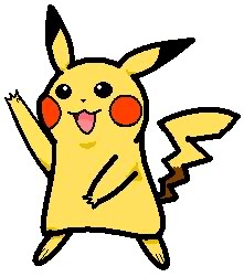 Pokemon on MS Paint Pikachu