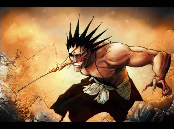 [Bleach]Zaraki Kenpachi 11th Division Captain Zaraki_goes_wild_by_nixuboy