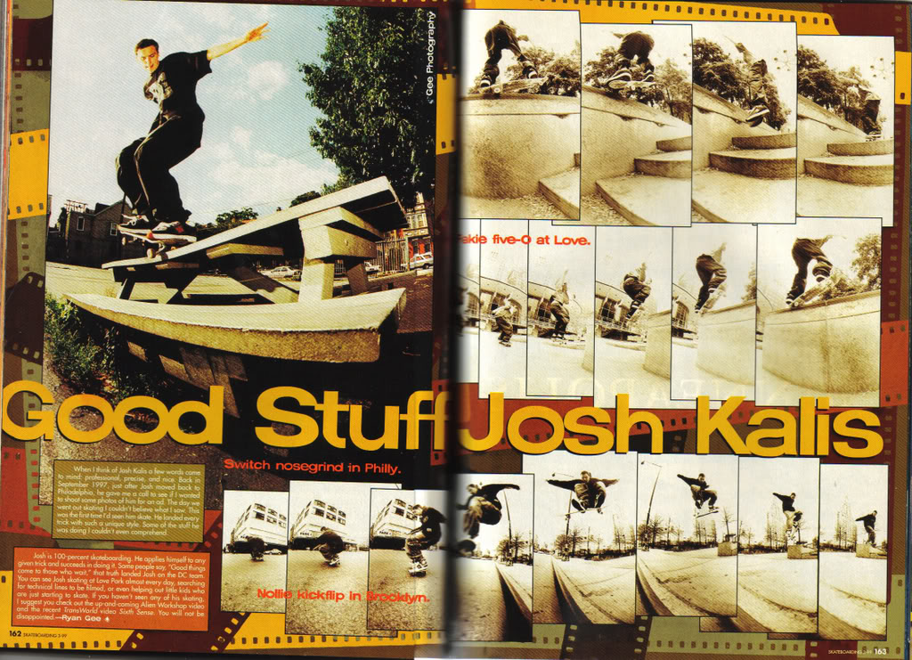 Josh Kalis DC skateboard Kalisspread