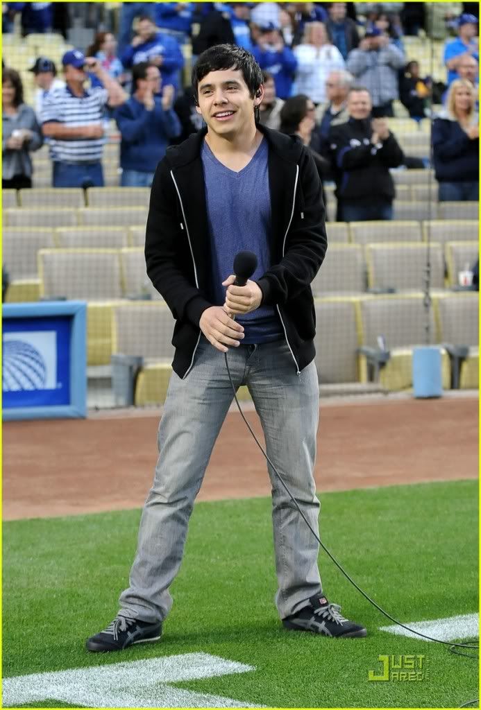 [May 17] David at Dodgers Stadium David-archuleta-dodgers-game-02
