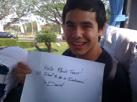 [Asian Tour 2011] David Archuleta tại Indonesia - Pond’s Teens Concert 2011 Firstindopic