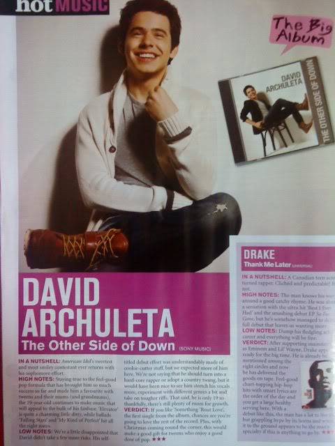 David on 'Music Buzz' magazine--Philippines and 'Hot Magazine'--Malaysia Woot