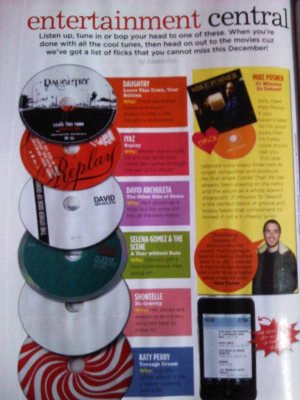 David on 'Music Buzz' magazine--Philippines and 'Hot Magazine'--Malaysia Woot1