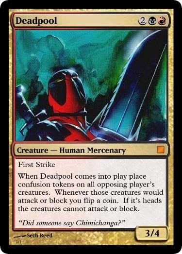 Seth's Made up Cards Deadpool