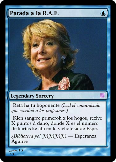 Patada a la RAE - Legendary sorcery ESPE