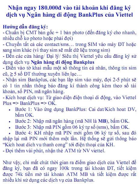 Nhận ngay 180.000đ khi đăng ký Ngân hàng di động Bankplus của Viettel Bankplus-LH-01698969698-Page2