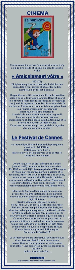 LE CINEMA : AMICALEMENT VOTRE / HITLER ET LE FESTIVAL DE CANNES 1-2344
